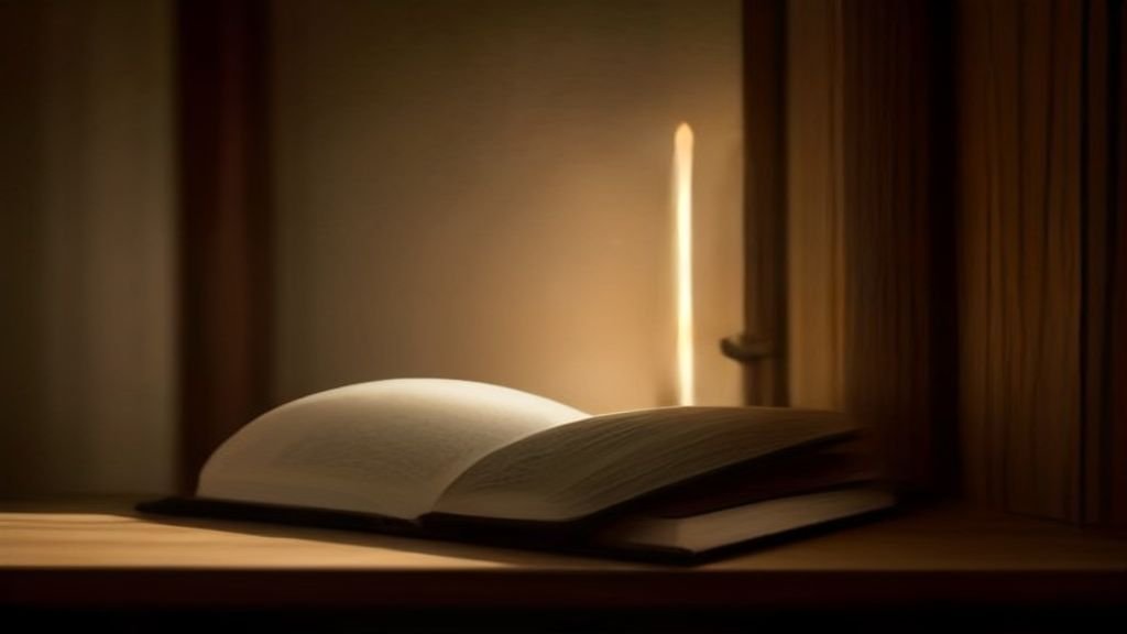Bíblia aberta ao lado de uma vela, representando momentos de intimidade secreta com Deus.