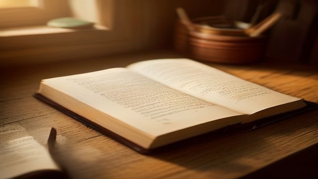 Bíblia sagrada aberta com foco em Gênesis para estudo bíblico sobre a Arca de Noé.