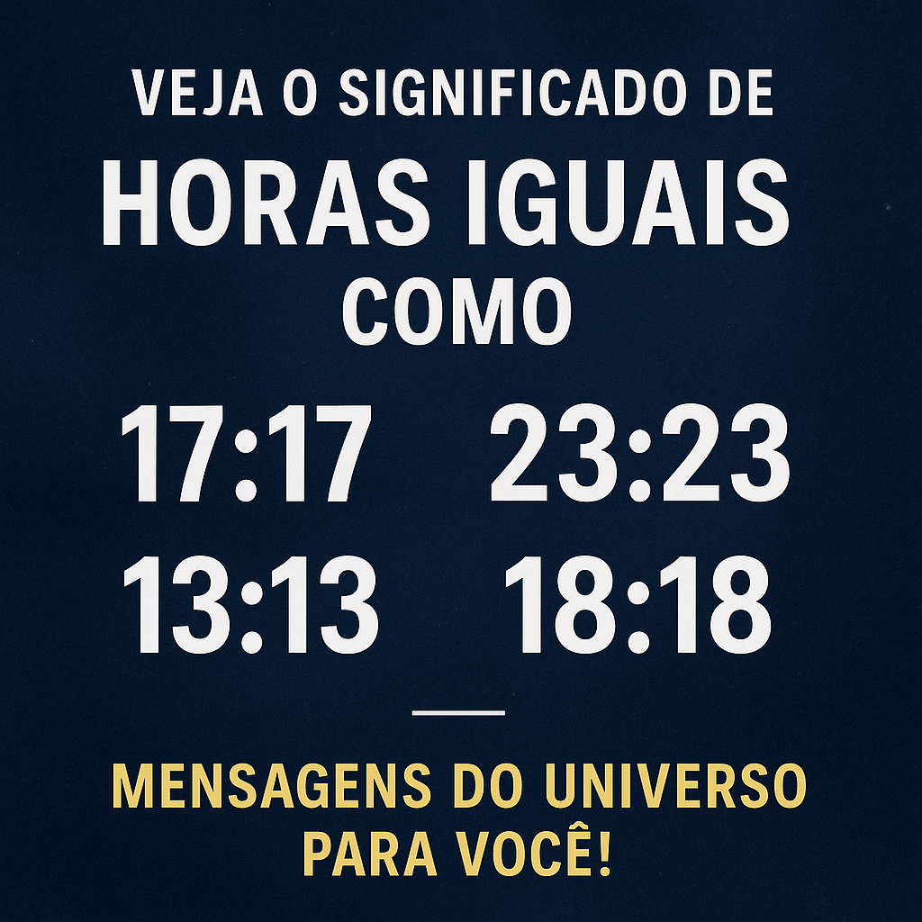 horas iguais 17:17