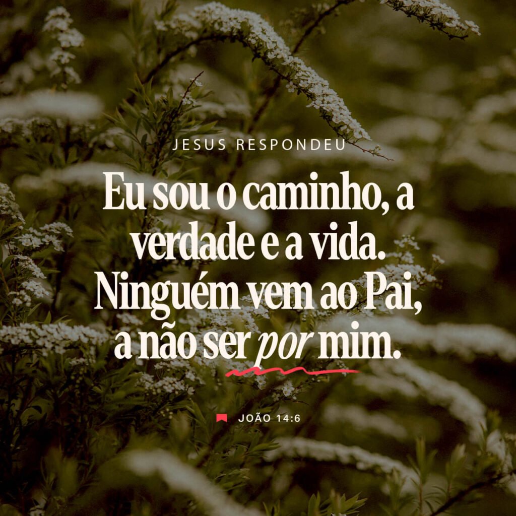 jesus disse: eu sou o caminho a verdade e a vida
