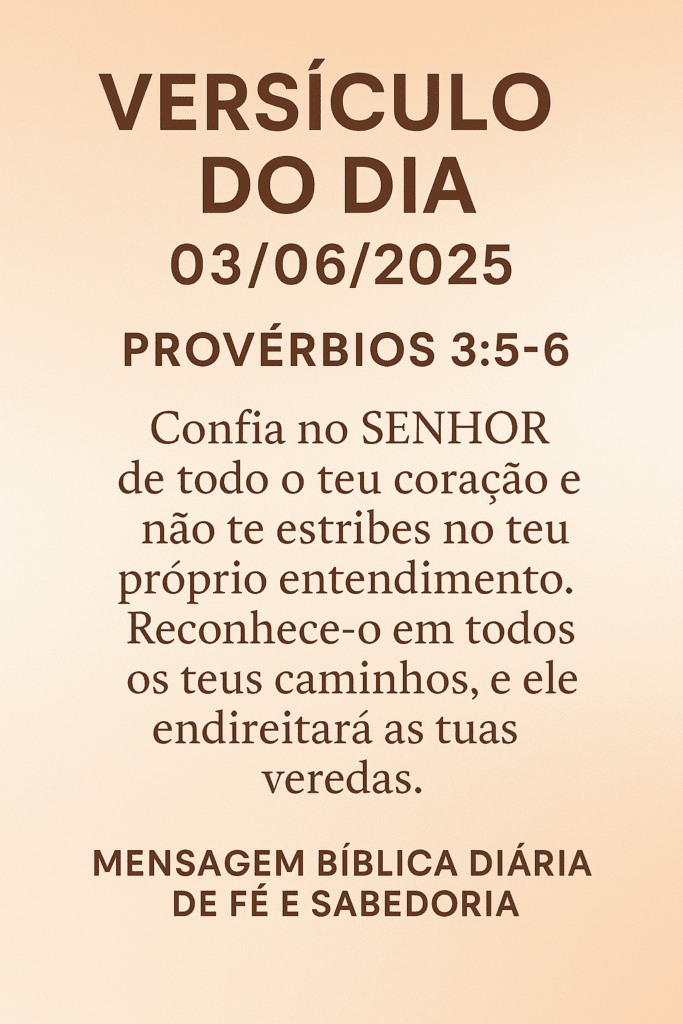 versiculo do dia 03/06/2025