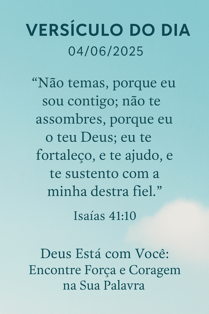 versiculo do dia 04/06/2025