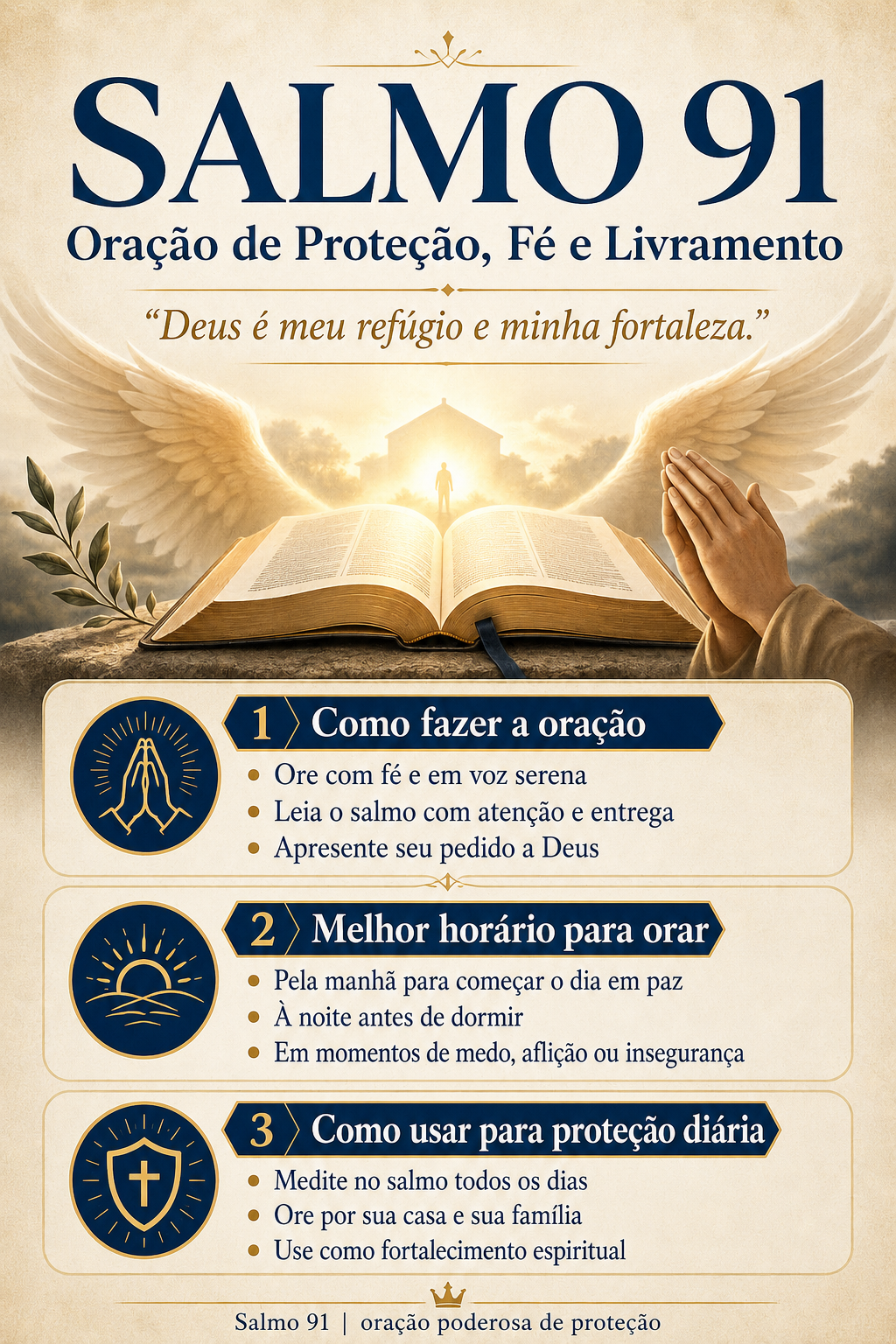 salmo 91 , oração, proteção e fé