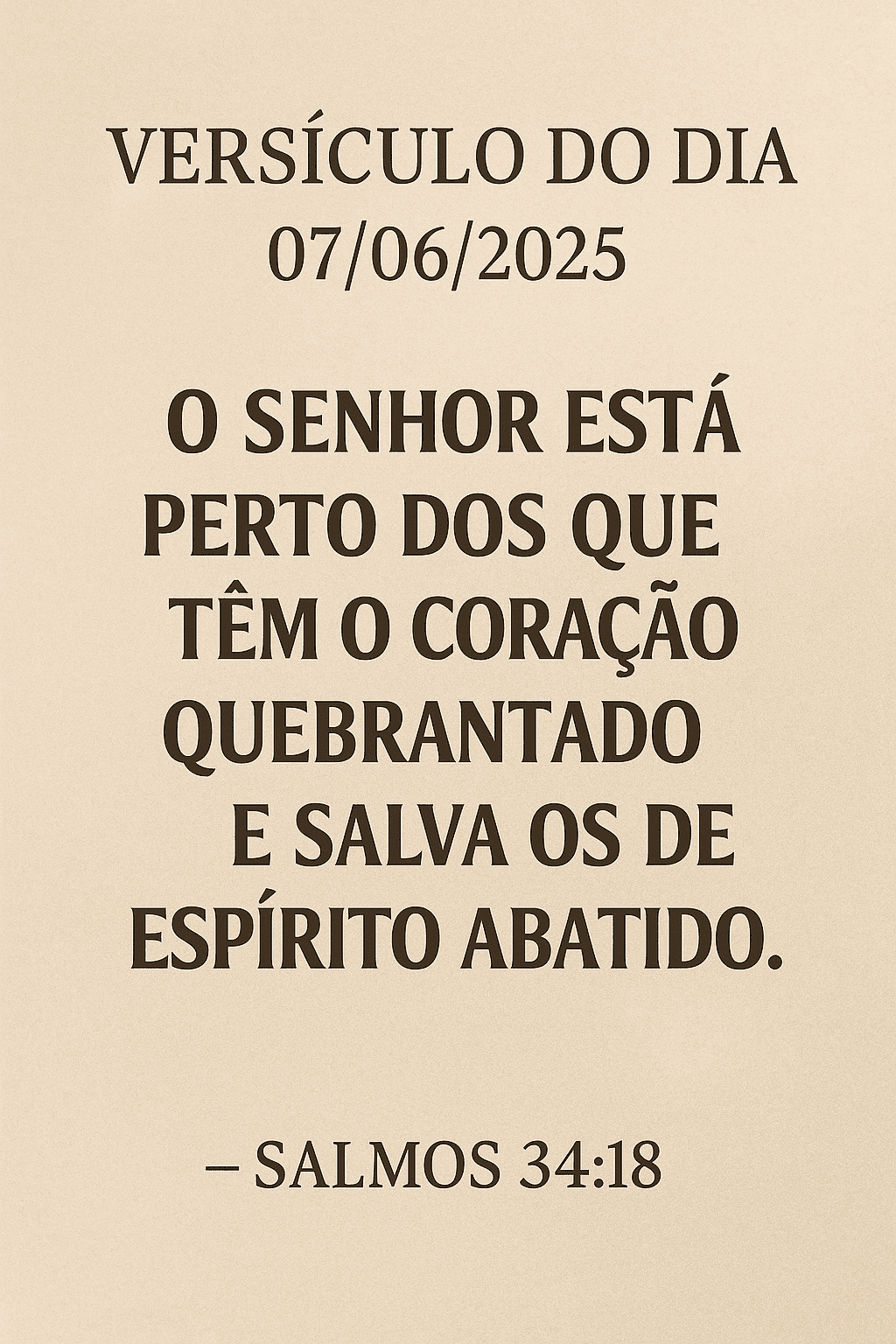 $title$ $focuskw$ Versículo do Dia 07/06/2025 – Salmos 34:18