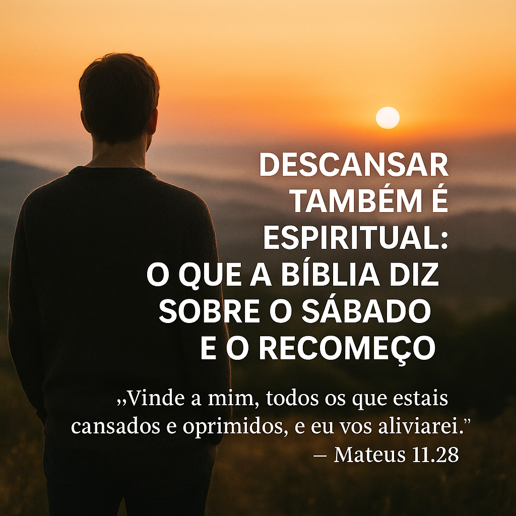 descansar també é algo espiritual