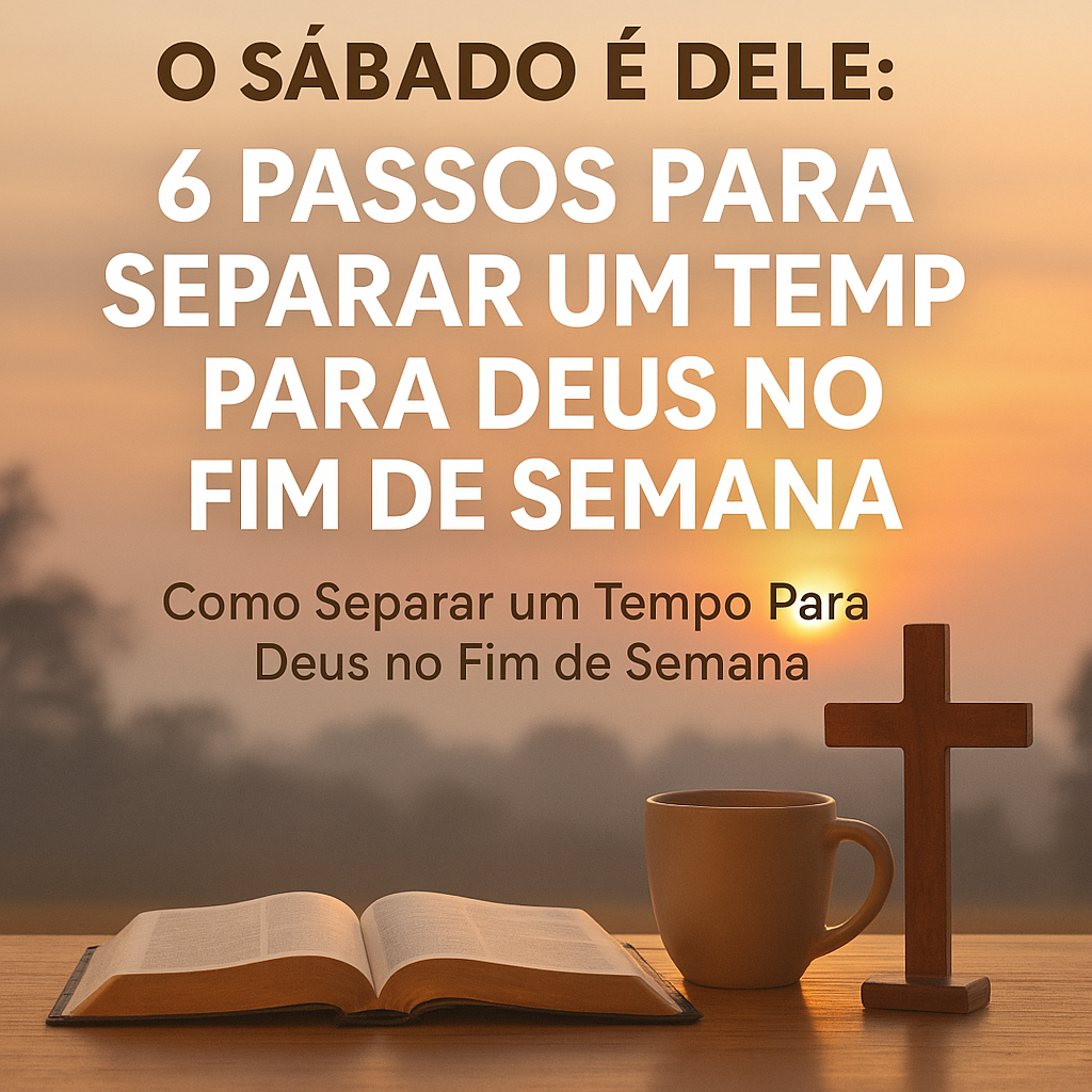 como separar um tempo para deus no sábado