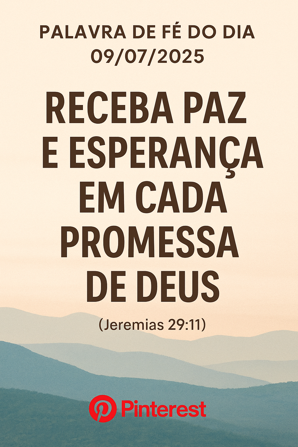 palavra de fé para 09/07/2025