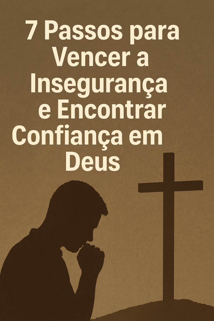 Pessoa encontrando paz e força, simbolizando a superação da insegurança através da fé em Deus. Um caminho para a renovação espiritual e o avivamento, como um salmo para ansiedade que traz conforto.