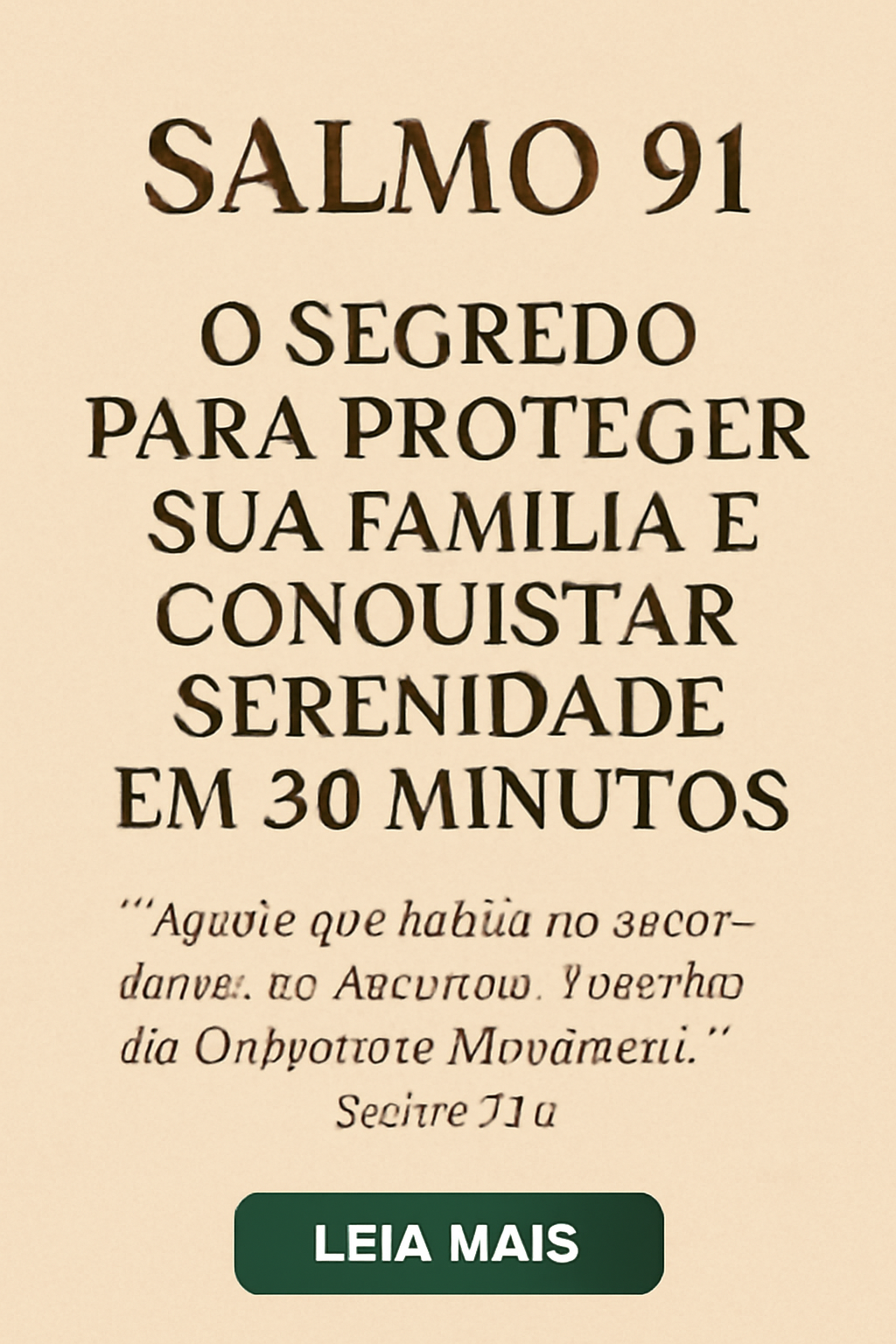 salmo 91 para proteção