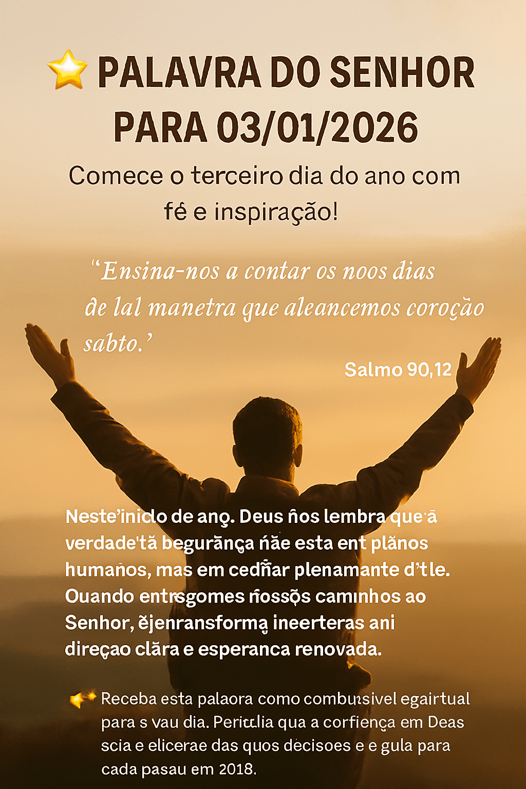 PALAVRA DO SENHOR para seu ano novo