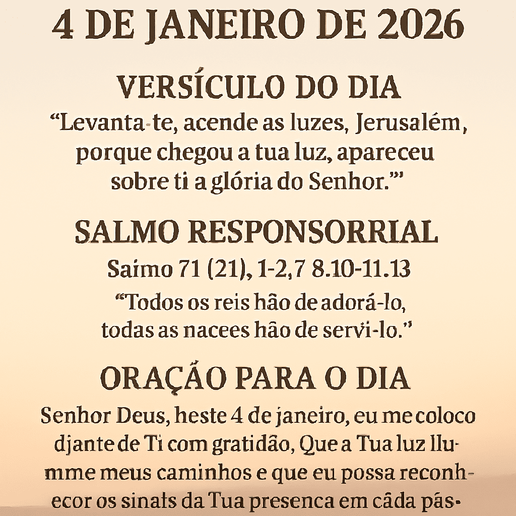 devocional 4 de janeiro devocioal e salmo