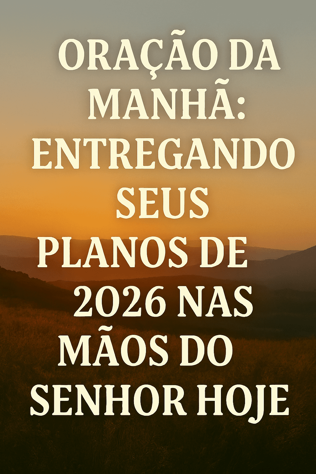 oração da manhã 04/01/2026