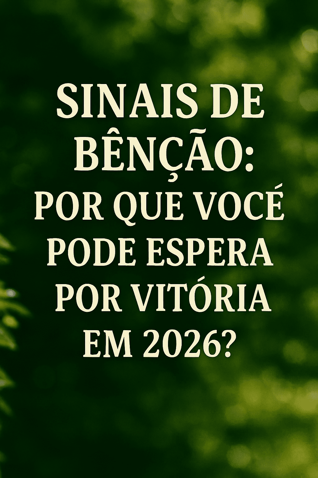 sinais de benção de deus