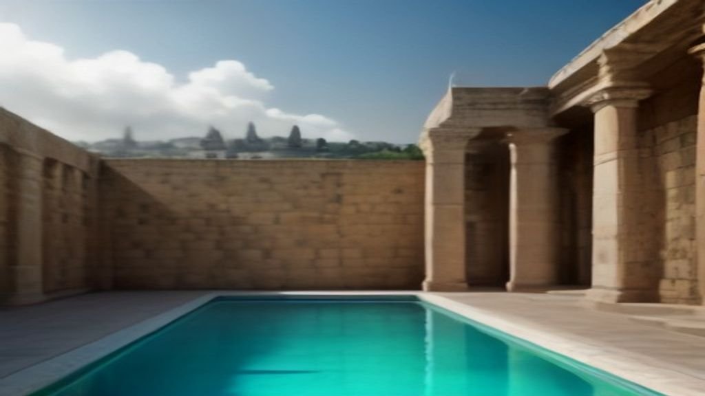 Trabalhos de escavação da Piscina de Siloé em Jerusalém revelando degraus de pedra antigos.