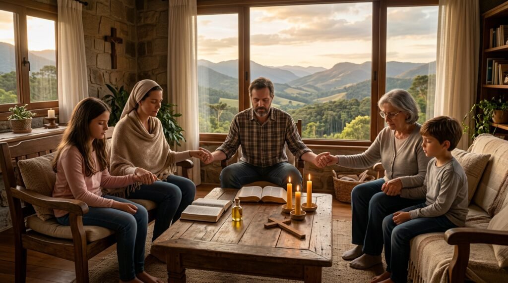 presença de deus, unção no lar, oração em família, cultivar a fé, ambiente espiritual, lar cristão, poder da oração, espírito santo, vida de oração - 1